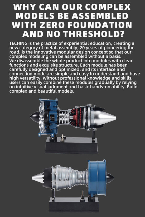 TECHING DM122 Mini Turbofan Engine Kit