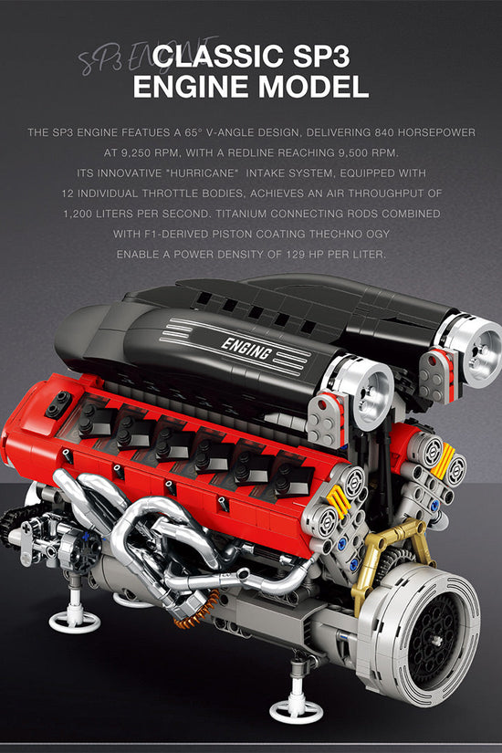MOC SP3 V12 Engine Blocks