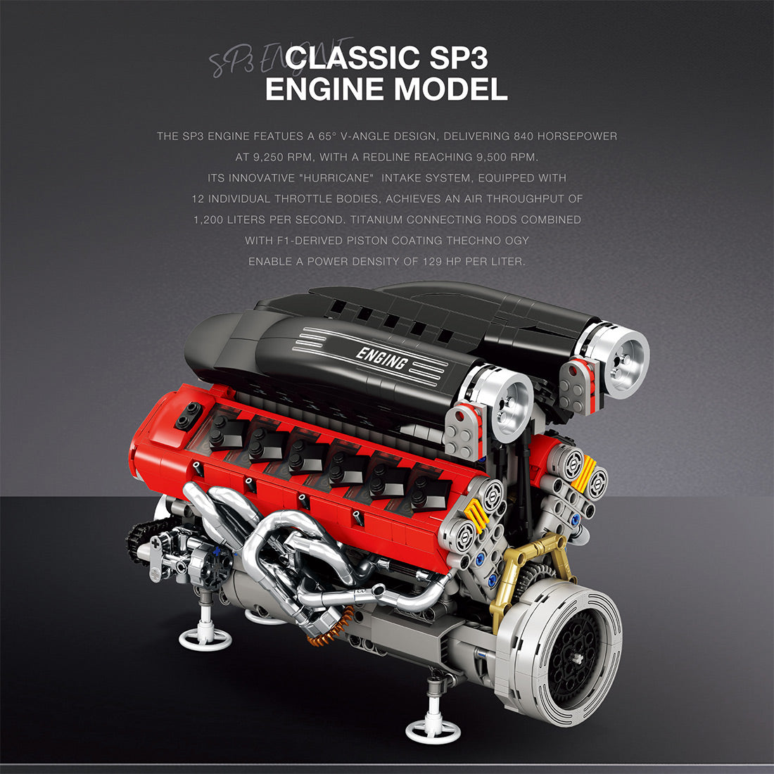 MOC SP3 V12 Engine Blocks