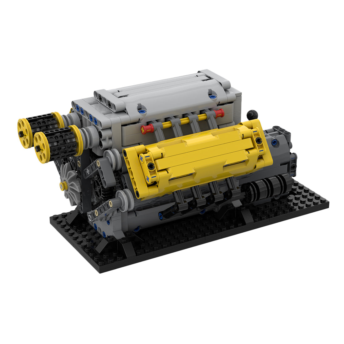 MOC Crossplane V8 Engine Building Blocks