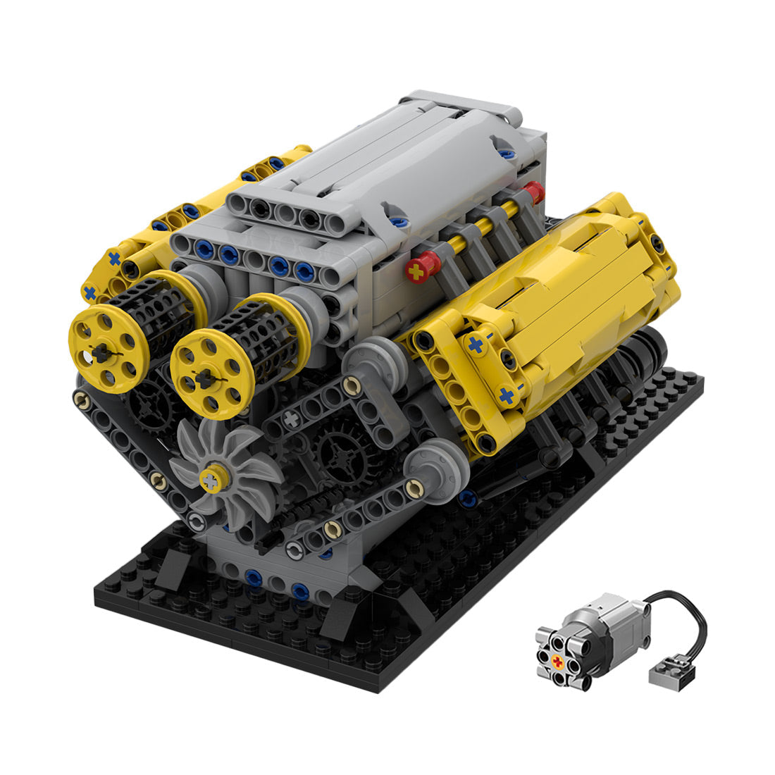 MOC Crossplane V8 Engine Building Blocks