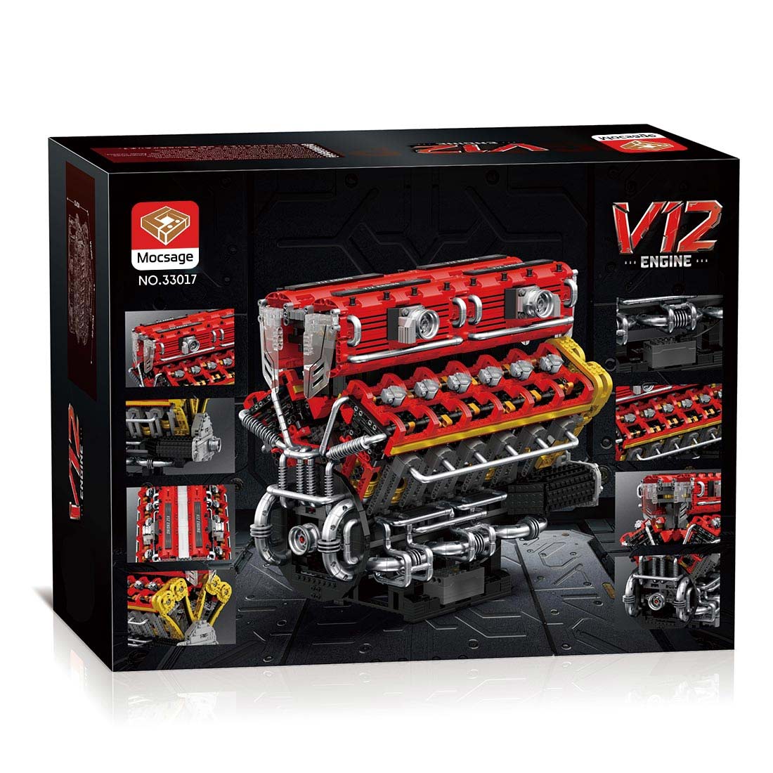 MOC Lamborghini V12 Engine Blocks