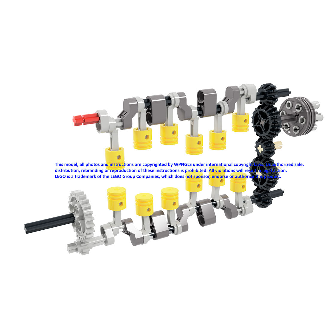 MOC Jumo 205 6-Cylinder Opposed Piston Engine Blocks
