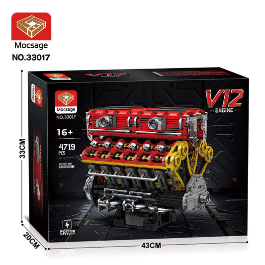 MOC Lamborghini V12 Engine Blocks