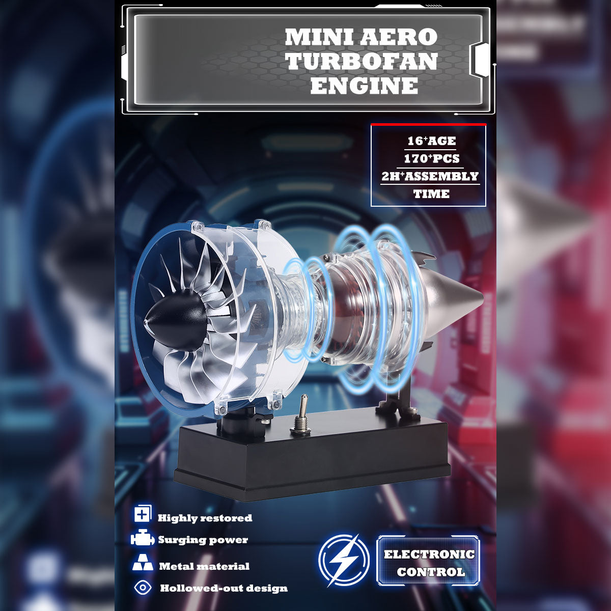 TECHING DM122 Mini Turbofan Engine Kit