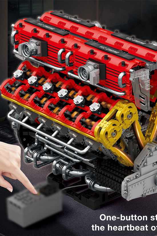 MOC Lamborghini V12 Engine Blocks