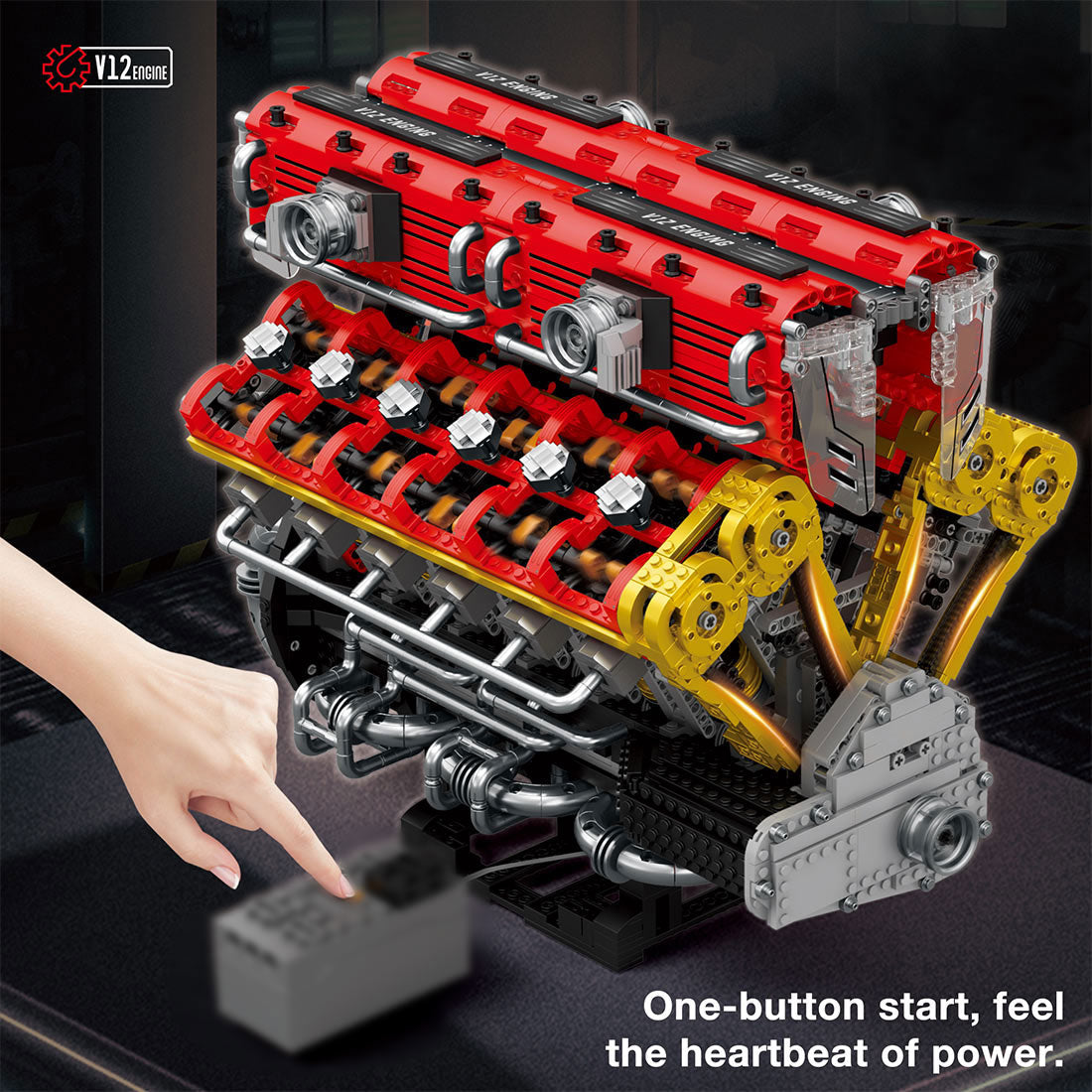 MOC Lamborghini V12 Engine Blocks