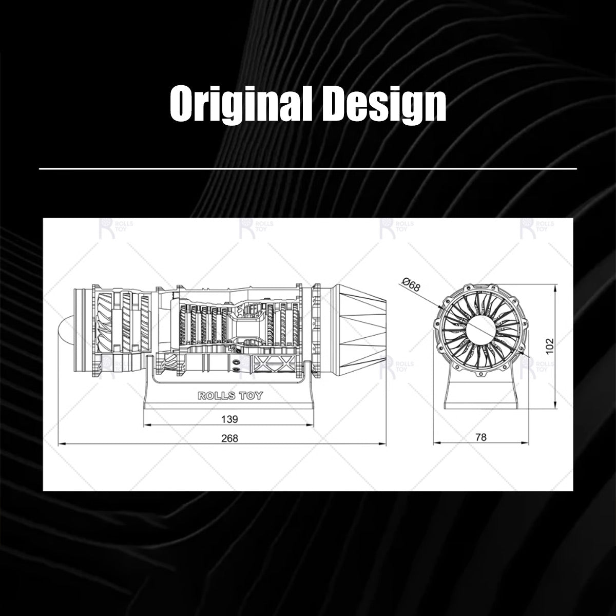 SKYMECHMAN WS-15 Turbofan Engine Kit