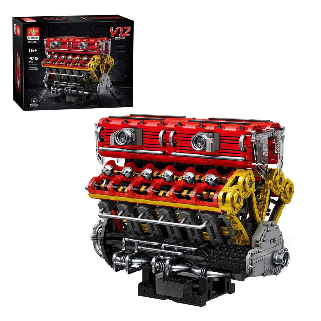 MOC Lamborghini V12 Engine Blocks
