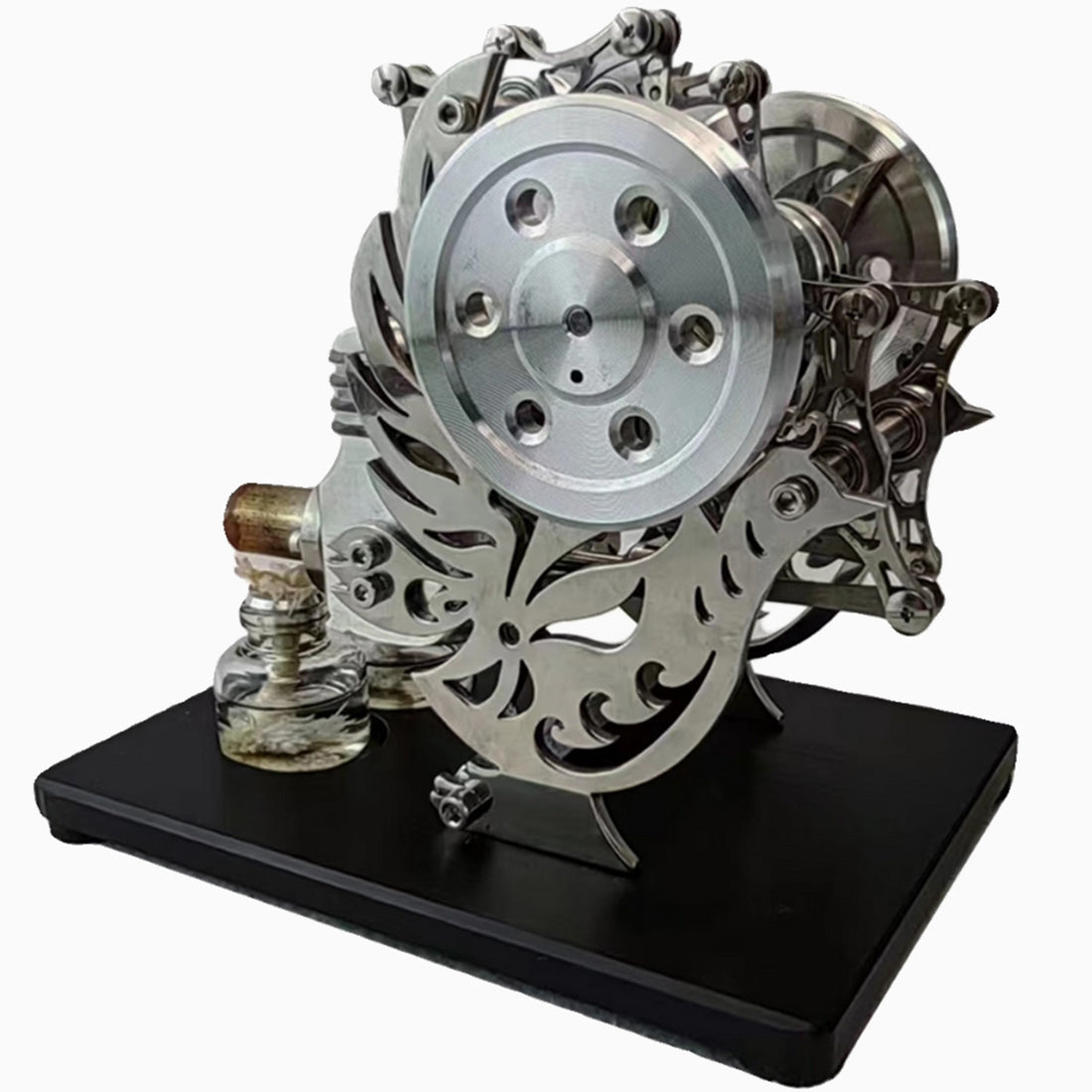 Flying Pigeon Dual-Cylinder Stirling Engine Generator