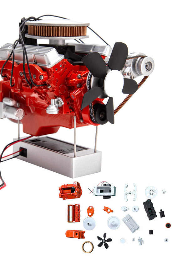 ENJOMOR 1/6 Scale 3D-Printed V8 Engine Model Kit