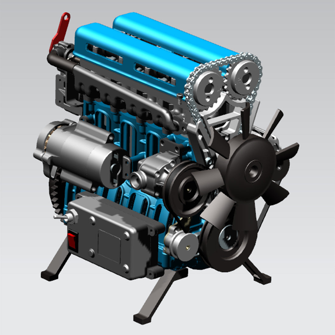 TECHING DM111 Turbocharged L4 Metal Engine Kit