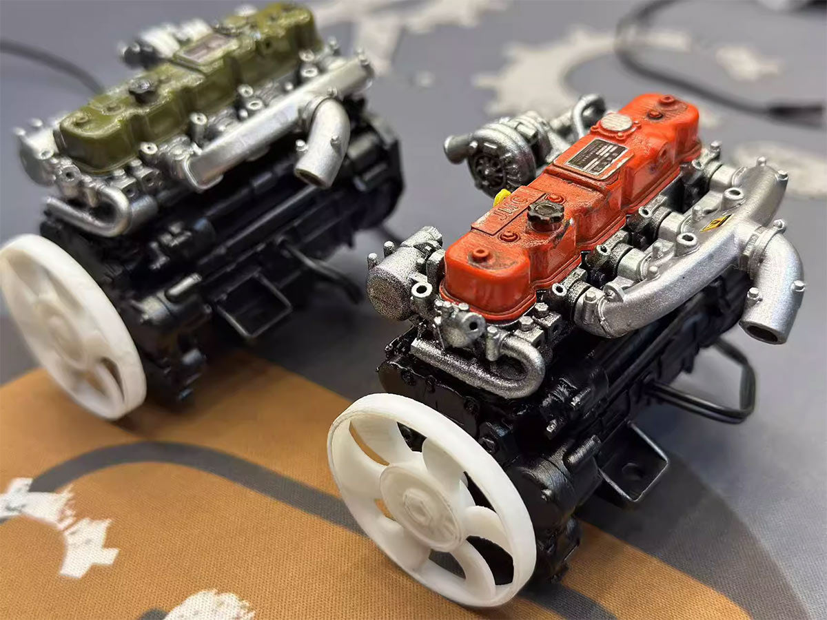1/10 Resin Vintage Inline-4 Diesel Engine for RC Crawlers