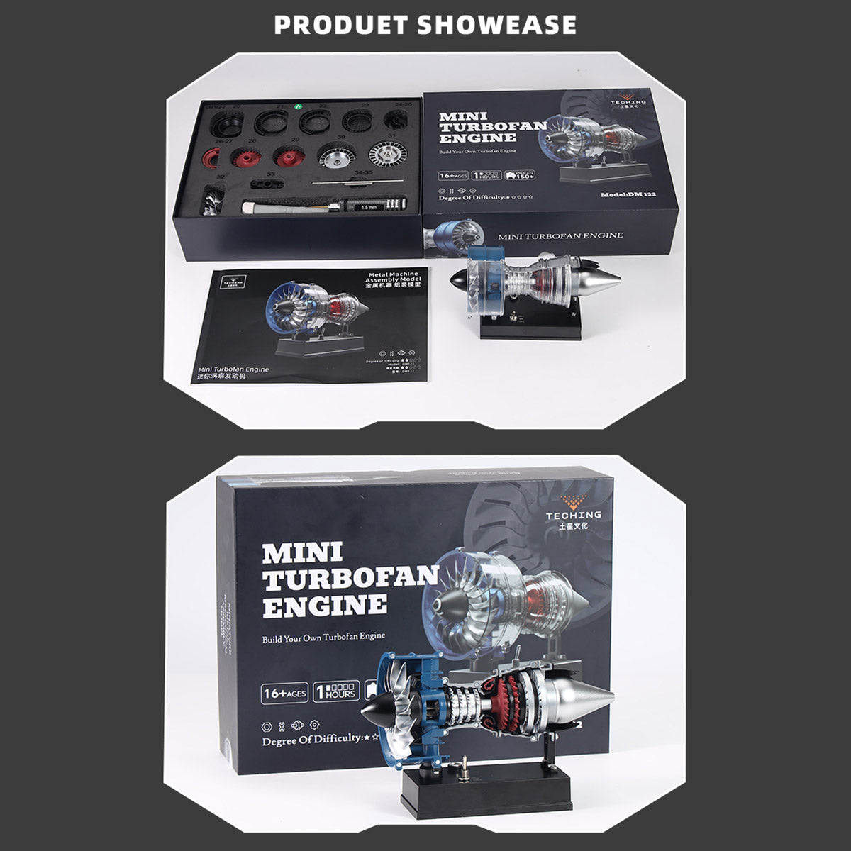 TECHING DM122 Mini Turbofan Engine Kit