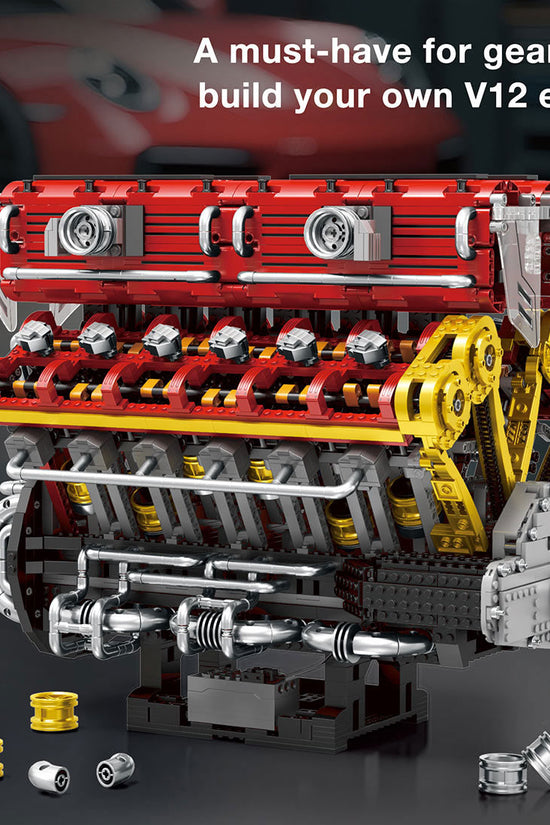 MOC Lamborghini V12 Engine Blocks