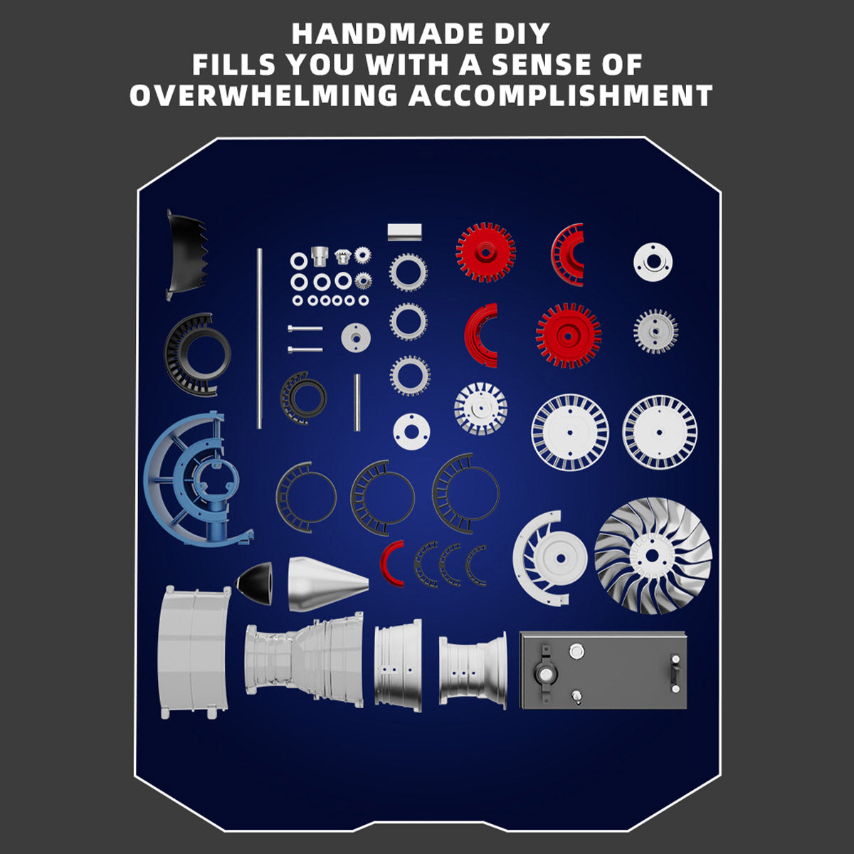 TECHING DM122 Mini Turbofan Engine Kit