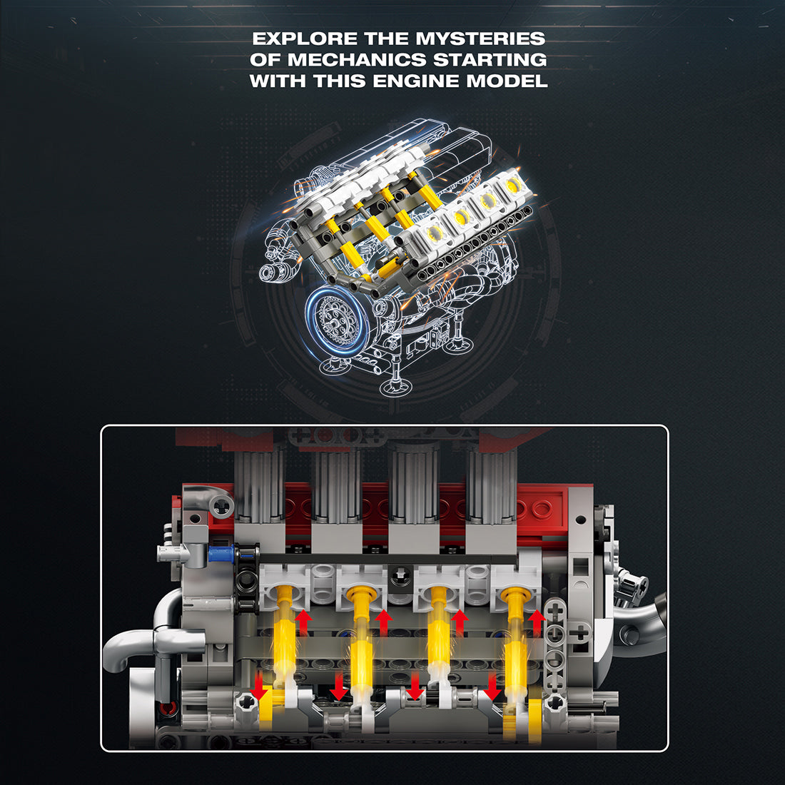 MOC F1 V8 Engine Blocks
