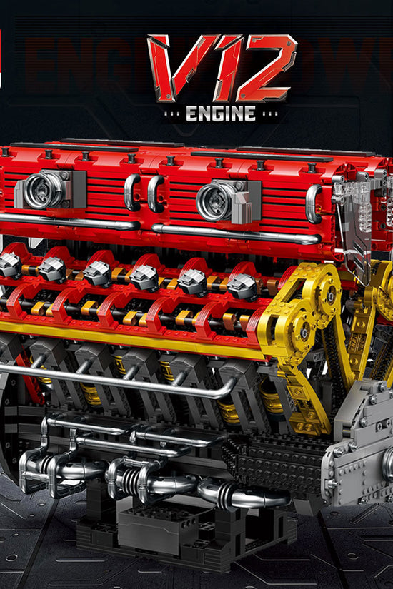 MOC Lamborghini V12 Engine Blocks