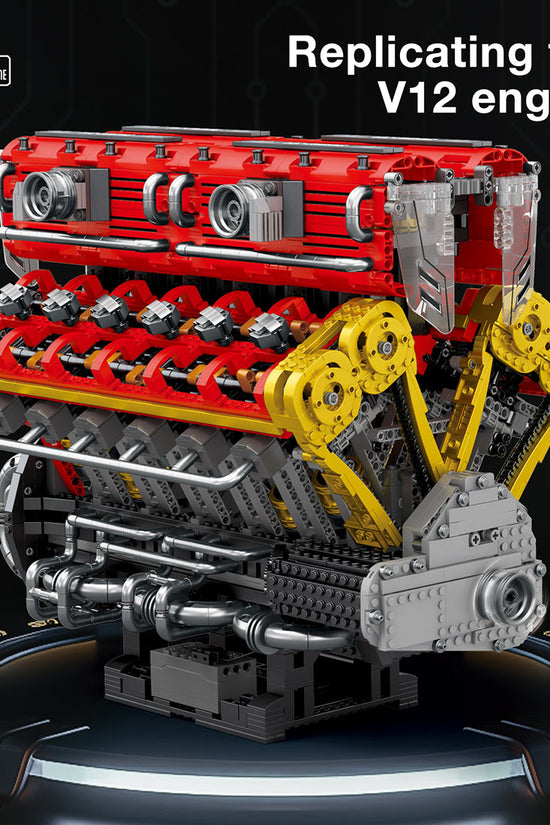 MOC Lamborghini V12 Engine Blocks