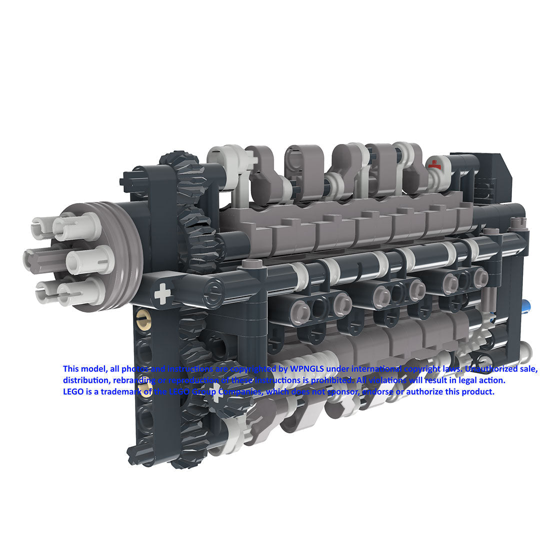 MOC Jumo 205 6-Cylinder Opposed Piston Engine Blocks