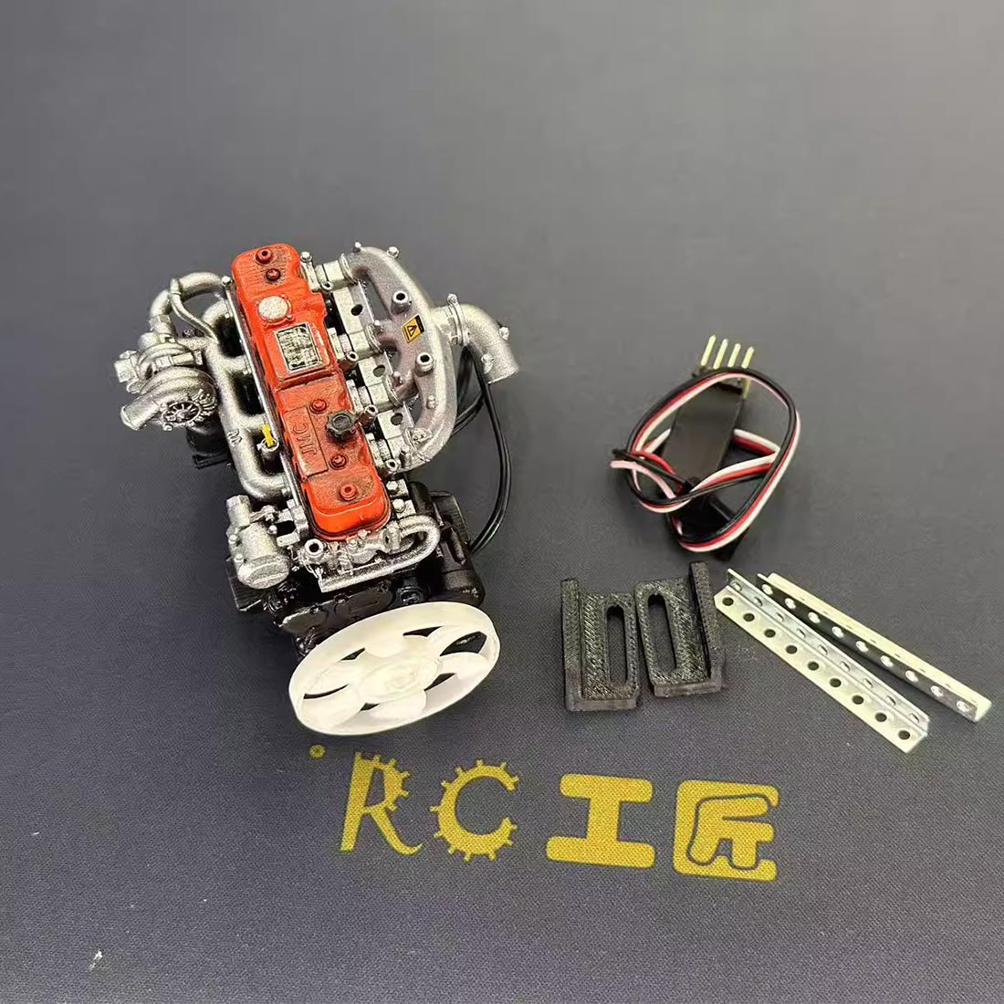 1/10 Resin Vintage Inline-4 Diesel Engine for RC Crawlers