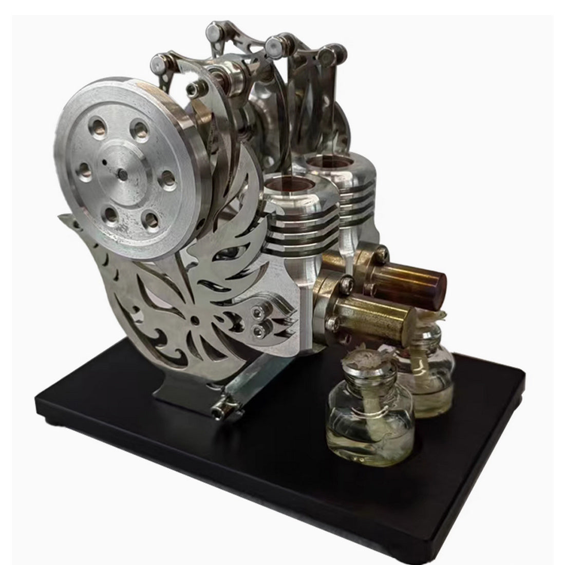 Flying Pigeon Dual-Cylinder Stirling Engine Generator