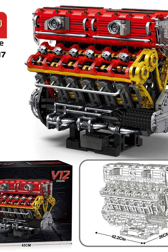 MOC Lamborghini V12 Engine Blocks