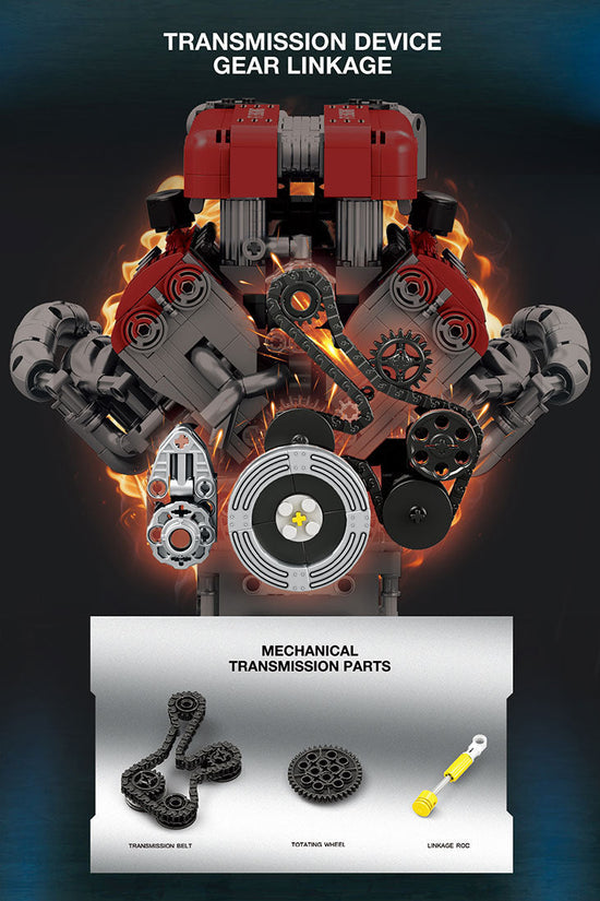 MOC F1 V8 Engine Blocks