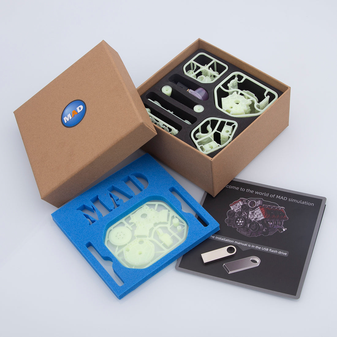 MAD RC V8 Engine Kit for RC Crawlers
