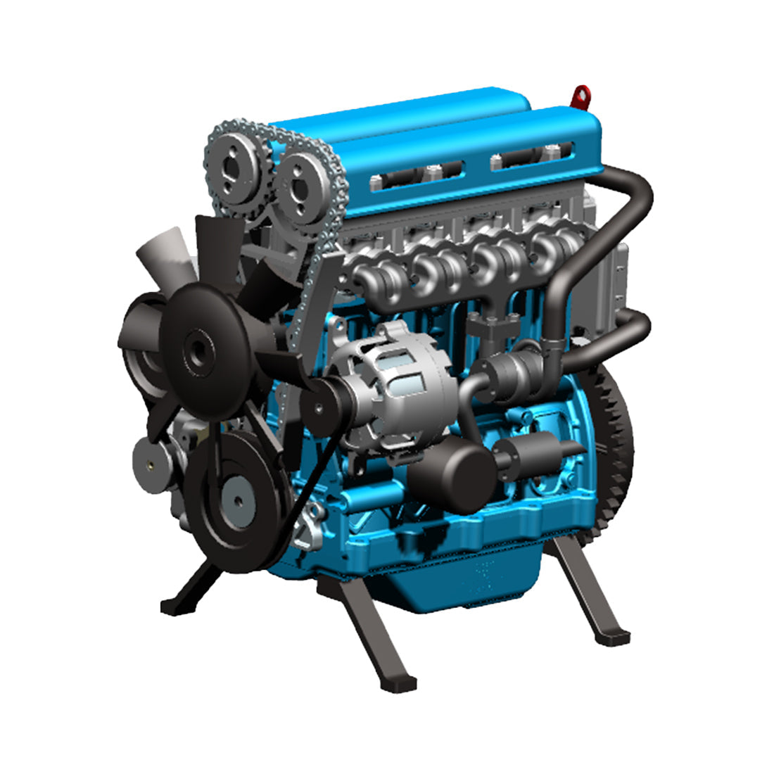 TECHING DM111 Turbocharged L4 Metal Engine Kit