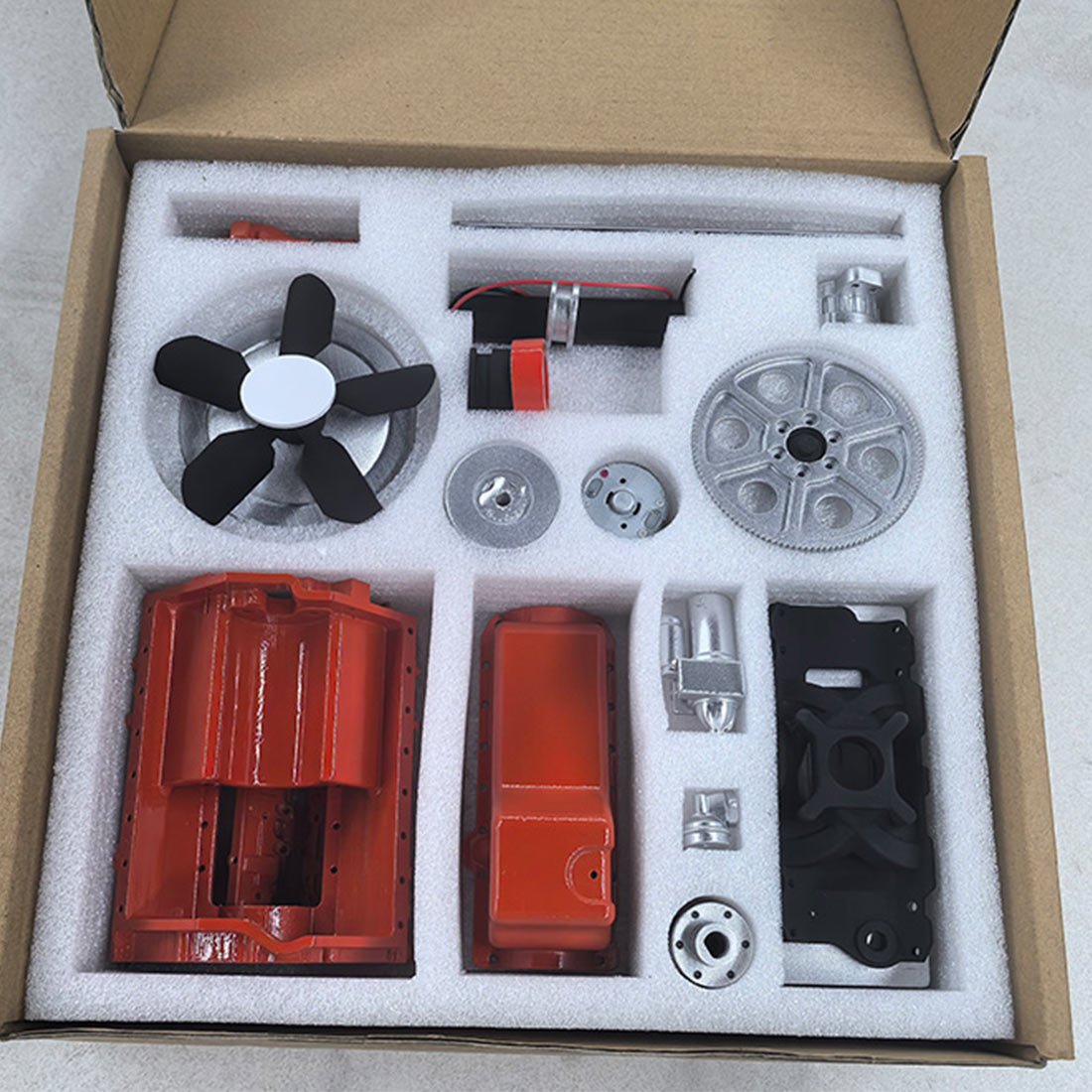 ENJOMOR 1/6 Scale 3D-Printed V8 Engine Model Kit