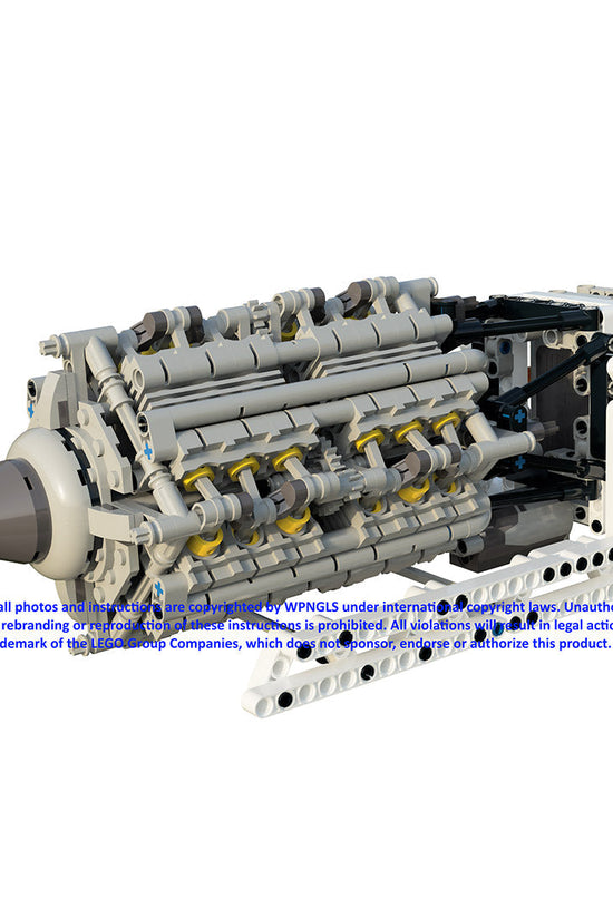 MOC Jumo 223 24-Cylinder Aviation Engine Blocks