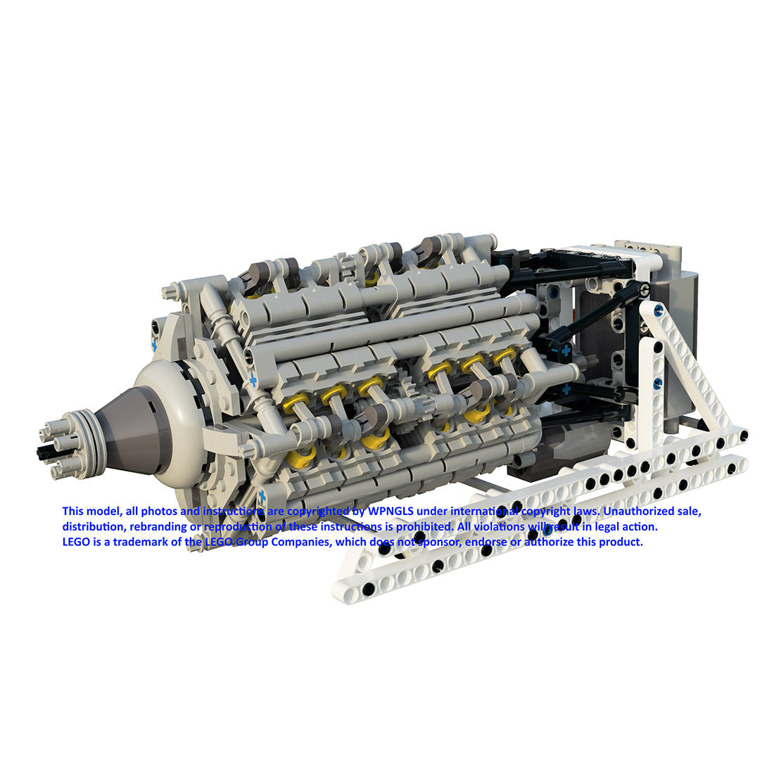 MOC Jumo 223 24-Cylinder Aviation Engine Blocks